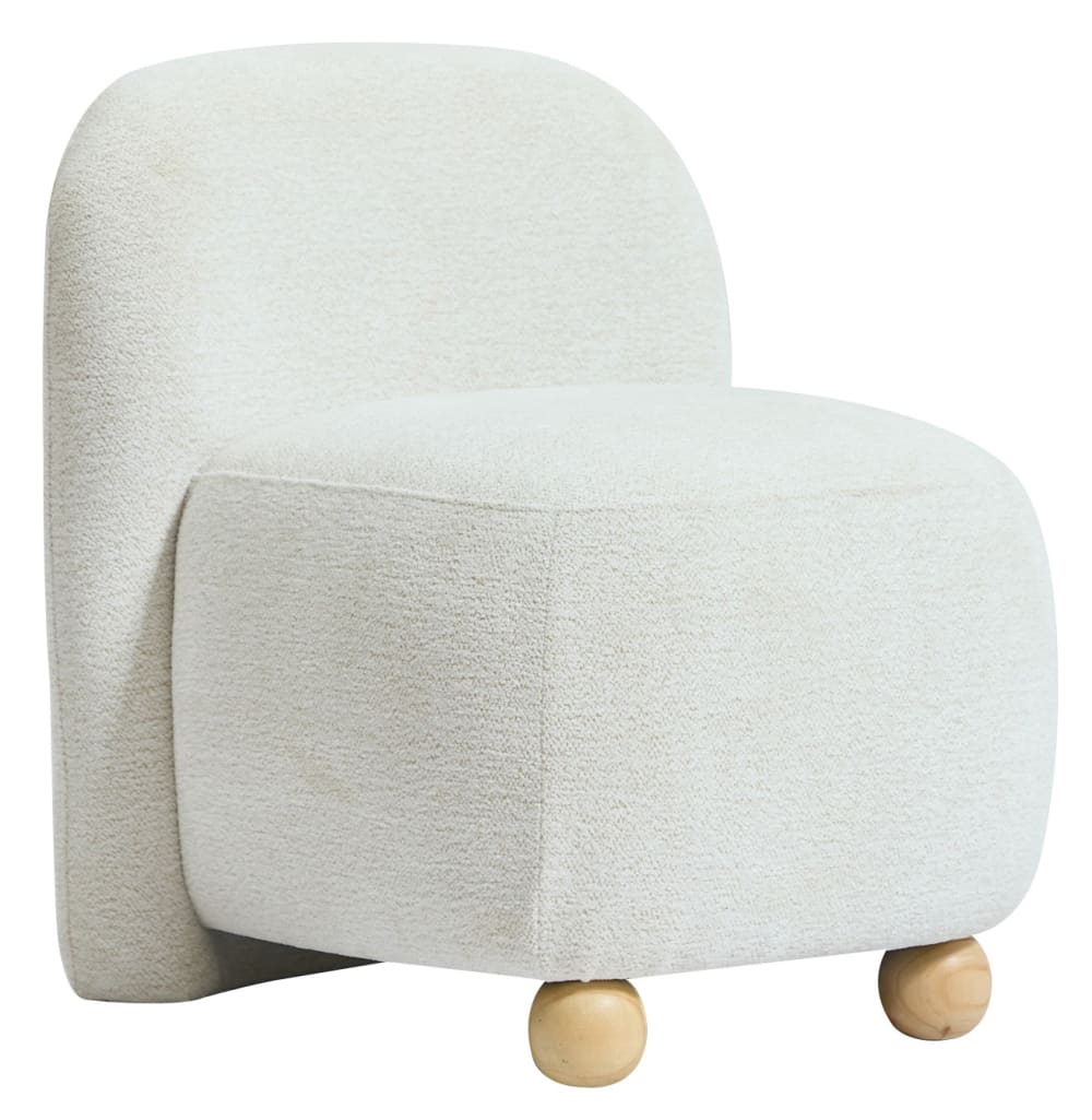 Wohnli Möbelsuche - Polstersessel aus Massivholz und Stoff Beige