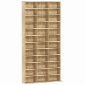 wohnli-moebel-suche-M25107960 Wohnli Möbelsuche - Rangements pour CD et DVD 36 compartiments MDF chêne