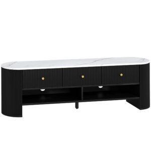 wohnli-moebel-suche-M25107992 Wohnli Möbelsuche - Meuble TV 140 cm téléviseur 65 pouces 3 tiroirs en bois noir