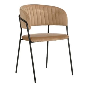 Wohnli Möbelsuche - Esszimmerstuhl Moony Beige Eisen H79xB51xL54cm