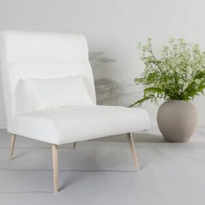 70x95x89cm Spanplatte Weiß Meubles & Design Sofas und Sessel Sessel, Poufs und Fußbänke Sessel