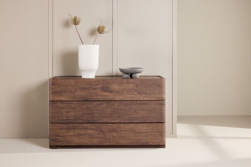 48x60x100cm Spanplatte Braun Venture Home Möbel Schlafzimmermöbel Kommoden