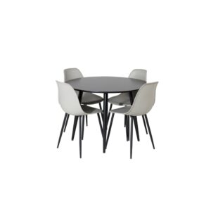 wohnli-moebel-suche-M25108490 Wohnli Möbelsuche - Essgruppe Esstisch Plaza rund Ø100cm mit Stühlen Polar