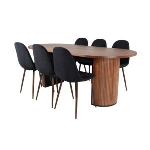 wohnli-moebel-suche-M25108491 Wohnli Möbelsuche - Essgruppe Esstisch Oval 200cm mit Stühlen Polar
