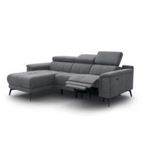 Wohnli Möbelsuche - Ecksofa 3-Sitzer mit 1 Relaxund verstellbare Kopfstützen