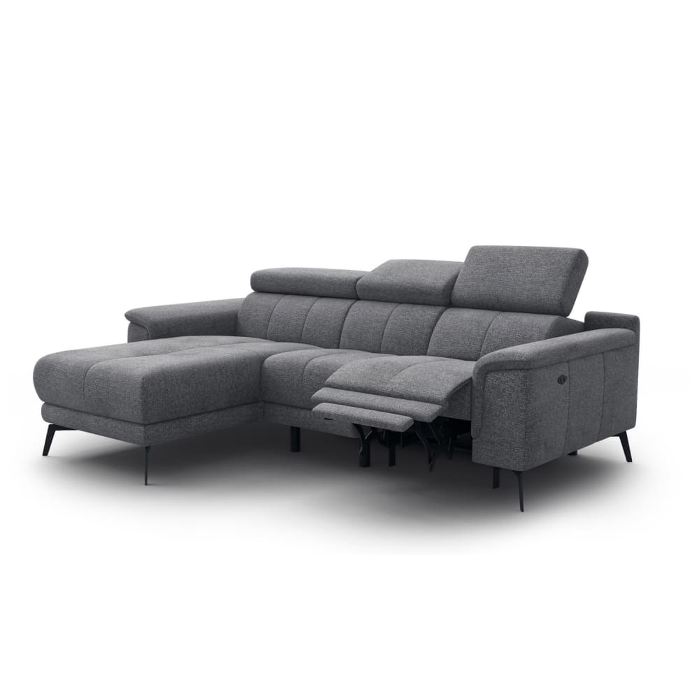 Wohnli Möbelsuche - Ecksofa 3-Sitzer mit 1 Relaxund verstellbare Kopfstützen