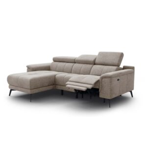 Wohnli Möbelsuche - Ecksofa 3-Sitzer mit 1 Relax und verstellbare Kopfstützen