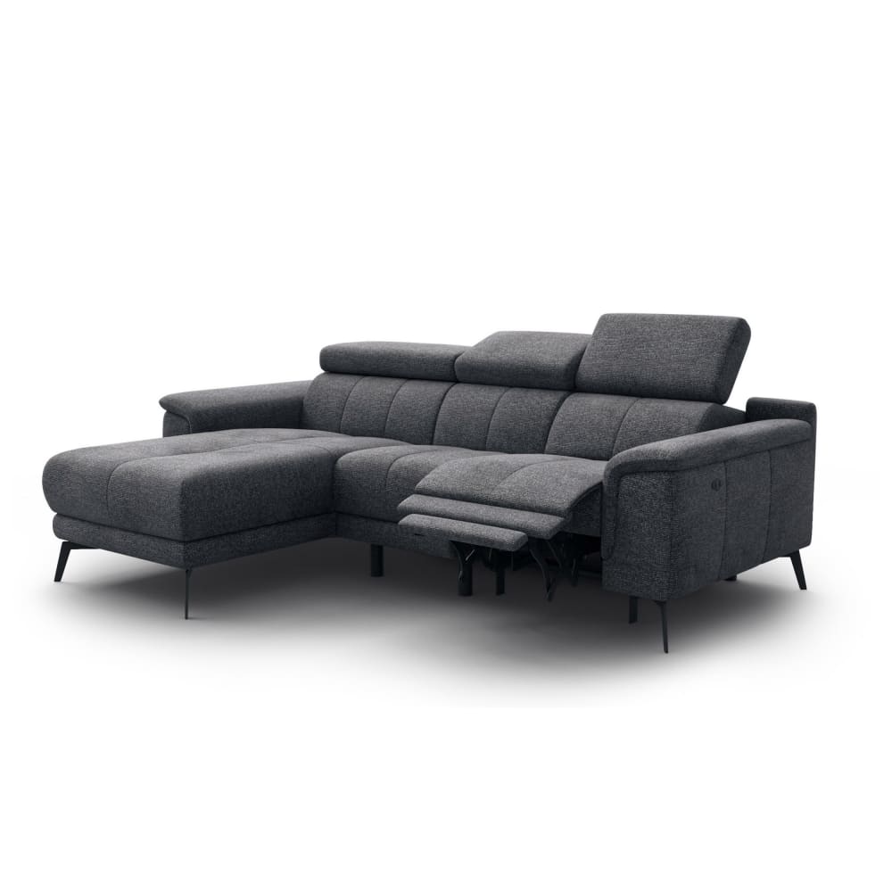 Wohnli Möbelsuche - Ecksofa 3-Sitzer mit 1 Relax und verstellbare Kopfstützen