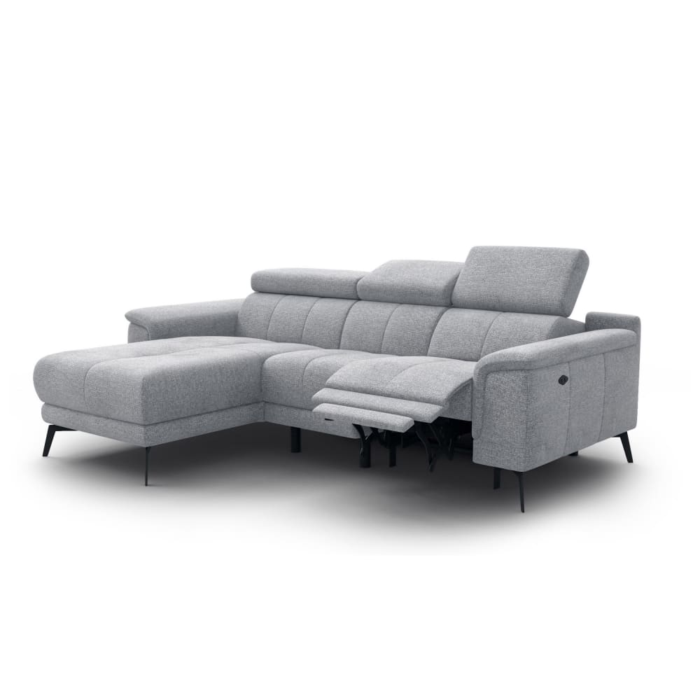 Wohnli Möbelsuche - Ecksofa 3-Sitzer mit 1 Relax und verstellbare Kopfstützen