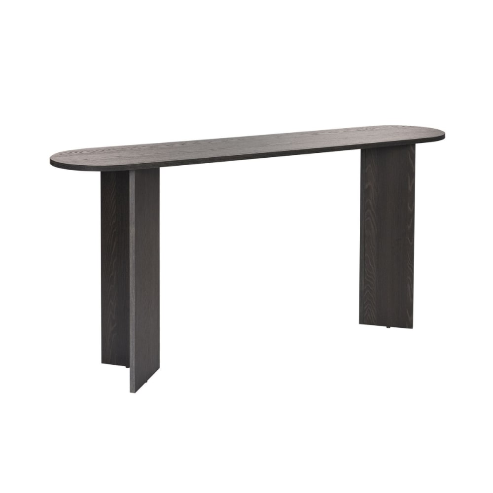 wohnli-moebel-suche-M25109313 Wohnli Möbelsuche - Konsole mit zwei Beinen L150 cm - Holzdekor Schwarz
