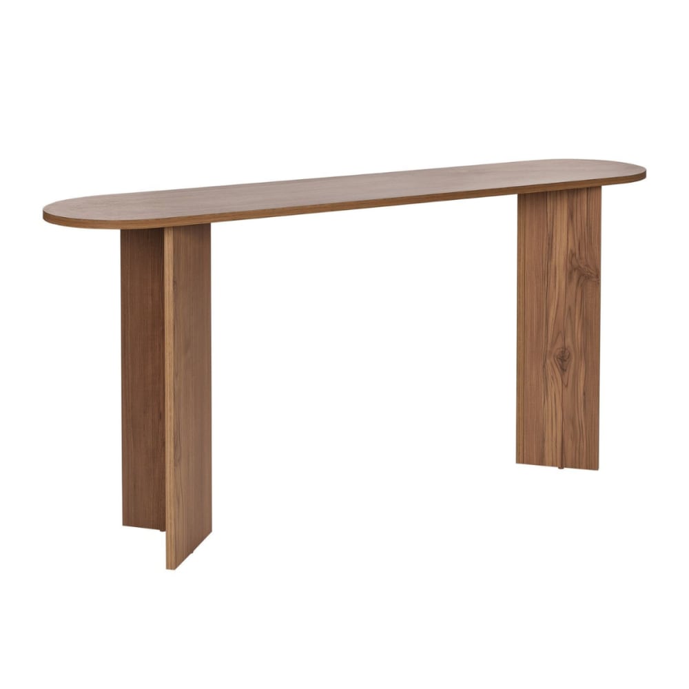 wohnli-moebel-suche-M25109315 Wohnli Möbelsuche - Konsole mit zwei Beinen L150 cm - Eichenoptik Dekor