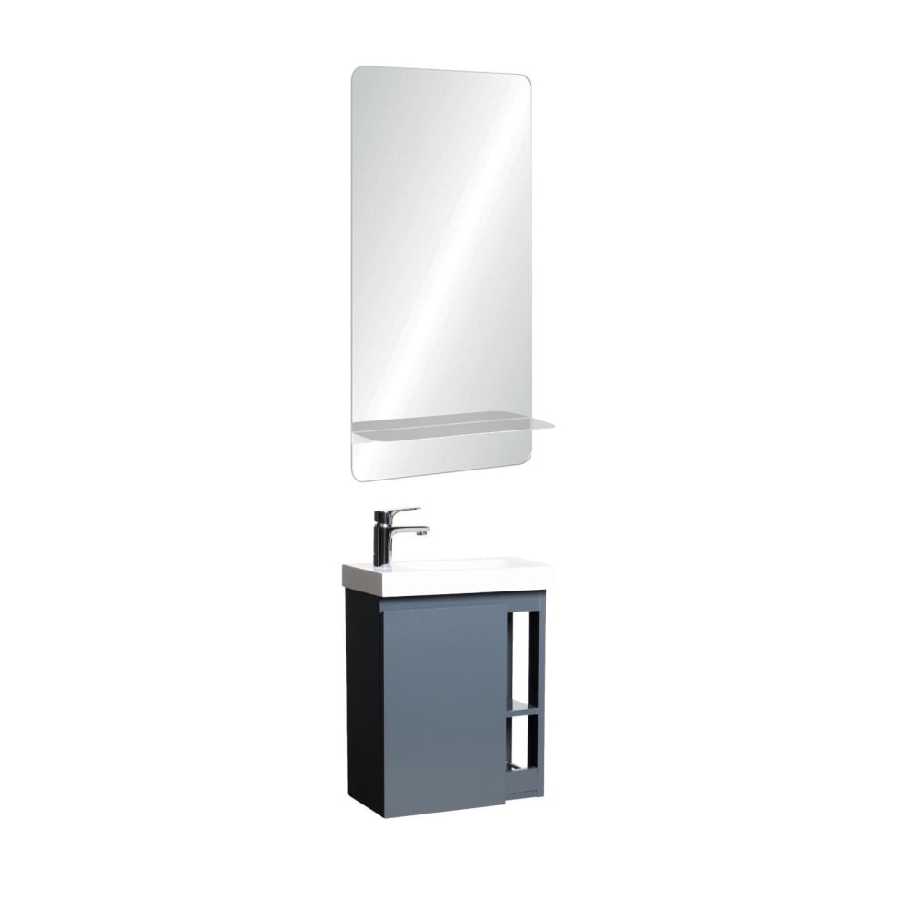 wohnli-moebel-suche-M25109518 Wohnli Möbelsuche - Handwaschbecken-Set mit Chromarmatur und Spiegel