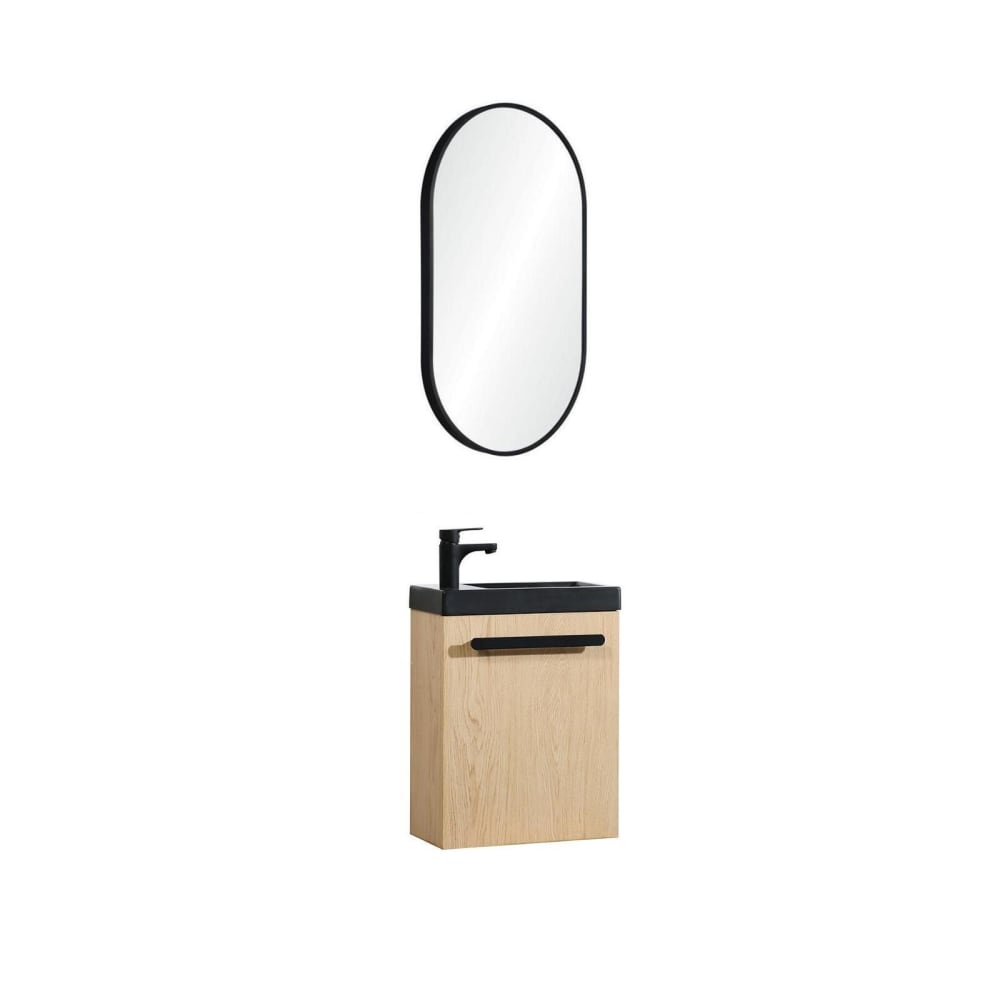 wohnli-moebel-suche-M25109520 Wohnli Möbelsuche - Nevada Wand-Waschtisch-Set mit ovalem Spiegel