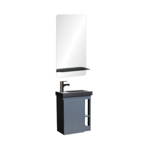 wohnli-moebel-suche-M25109521 Wohnli Möbelsuche - Handwaschbecken-Set mit schwarzem Wasserhahn und Spiegelablage