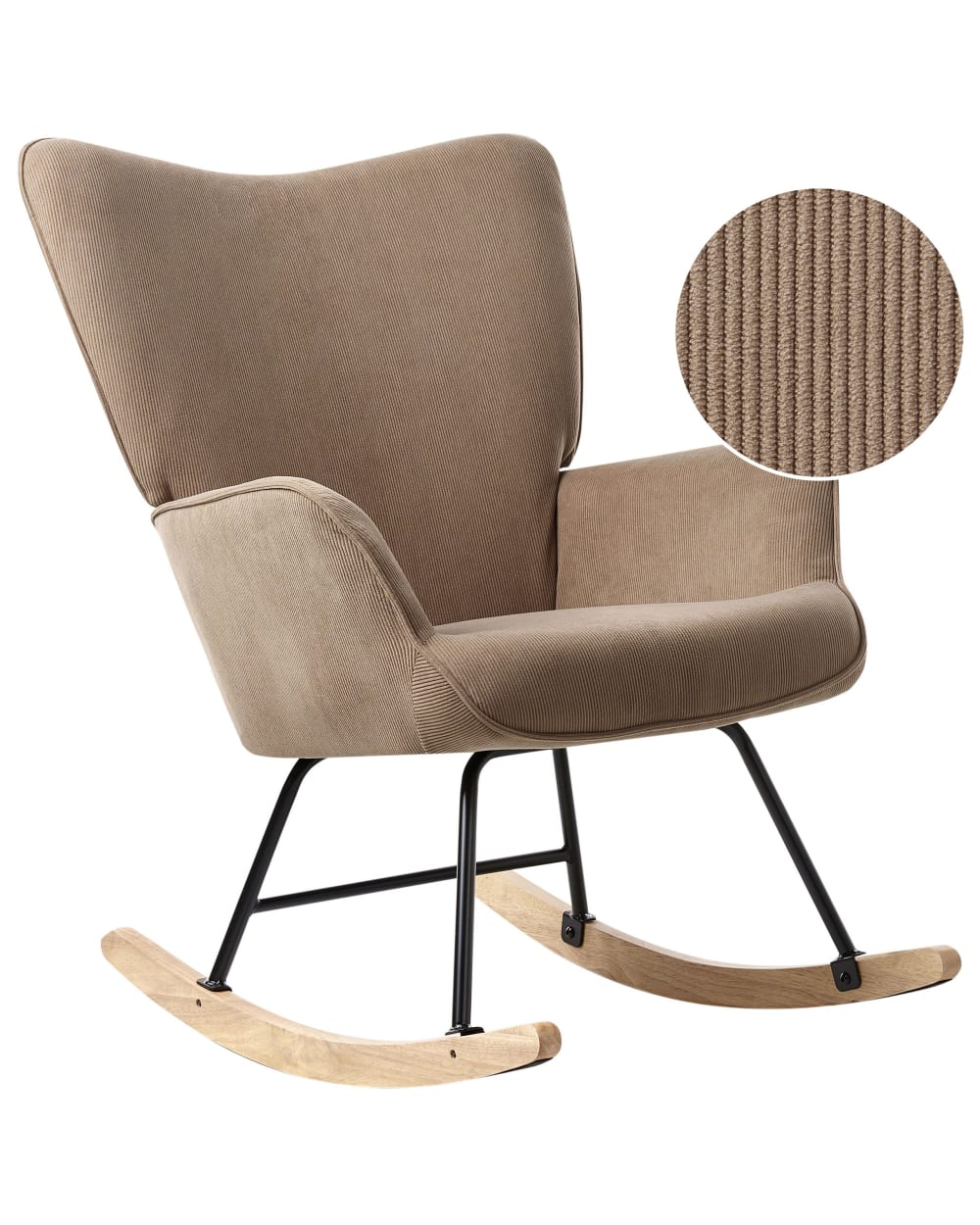 Wohnli Möbelsuche - Schaukelsessel aus Cord 104cm