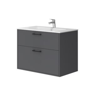 wohnli-moebel-suche-M25110693 Wohnli Möbelsuche - Badmöbel-Set mit Waschbecken Anthrazit 80x61.5cm