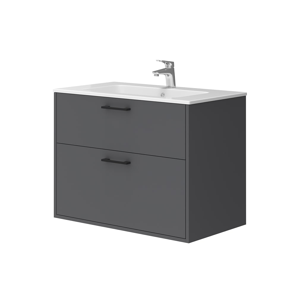 wohnli-moebel-suche-M25110693 Wohnli Möbelsuche - Badmöbel-Set mit Waschbecken Anthrazit 80x61.5cm