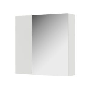 Wohnli Möbelsuche - Badspiegelschrank Mit Regalböden und 1 Spiegeltür Weiß 60x59.2cm