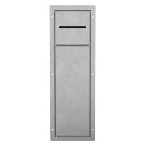 wohnli-moebel-suche-M25110759-1 Unterputz-Schrankmodul WC aus Edelstahl Silber 60x20x14 cm 14x60x20cm Edelstahl Silber ECD Germany Möbel Badezimmermöbel Badezimmerschränke