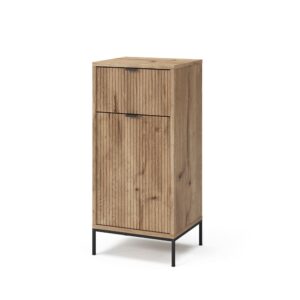 wohnli-moebel-suche-M25110785 Wohnli Möbelsuche - Badschrank mit Tür und Schublade Viking Oak 40x87cm