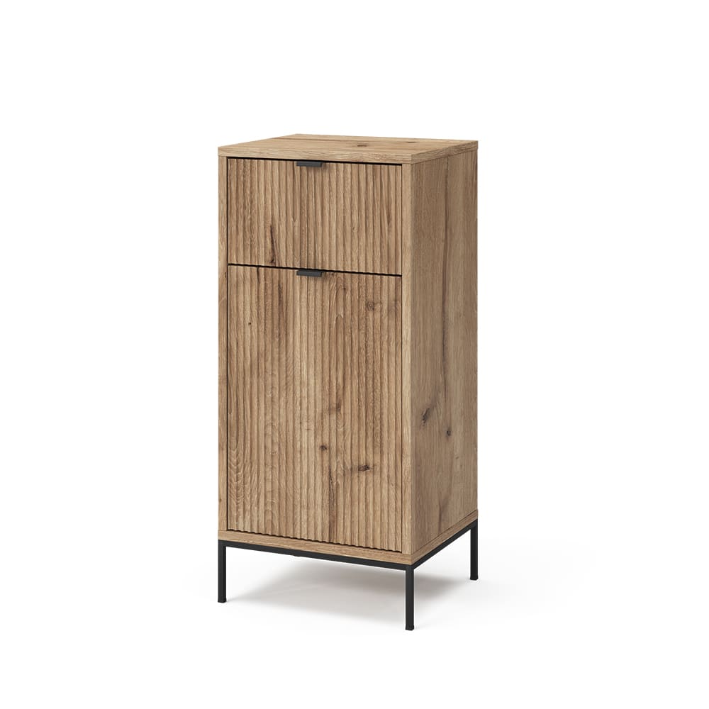 wohnli-moebel-suche-M25110785 Wohnli Möbelsuche - Badschrank mit Tür und Schublade Viking Oak 40x87cm