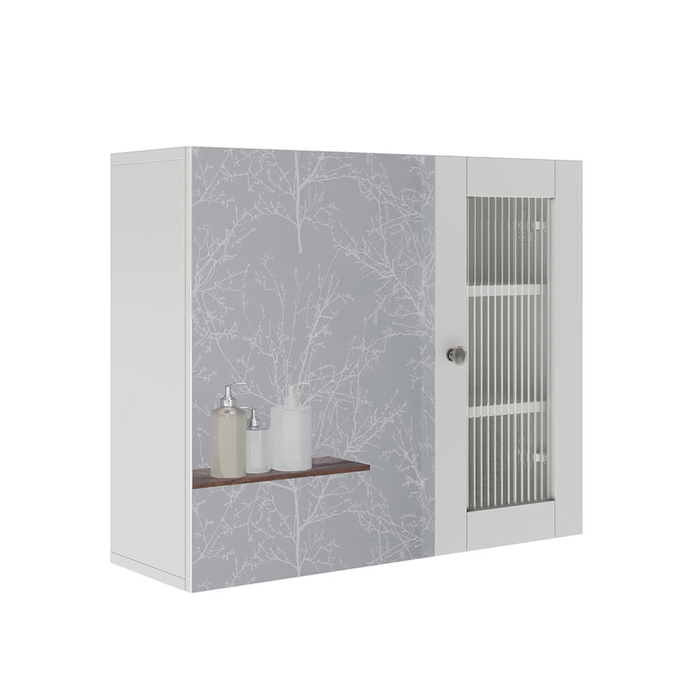 wohnli-moebel-suche-M25110800 Wohnli Möbelsuche - Badspiegelschrank mit Spiegel Weiß 60x50cm
