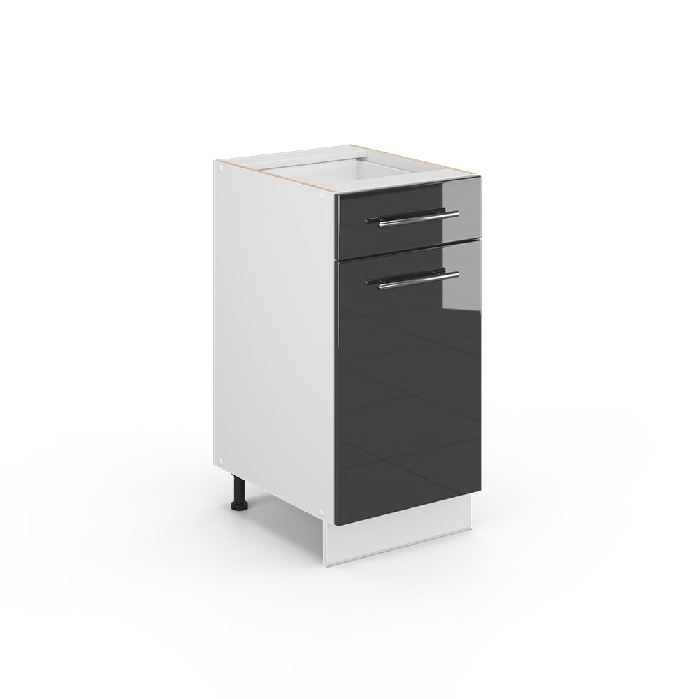 wohnli-moebel-suche-M25110981 Wohnli Möbelsuche - Midischrank ohne Arbeitsplatte Anthrazit Hochglanz 40x82cm