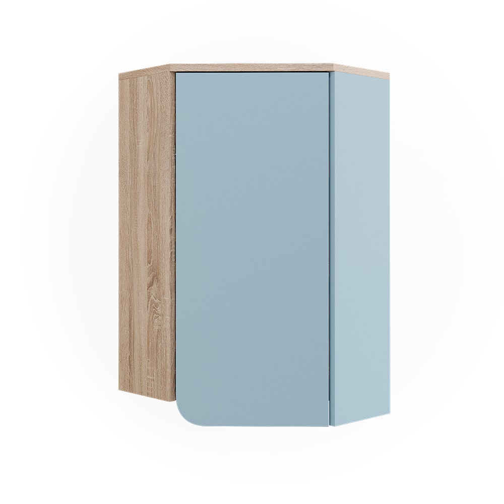 wohnli-moebel-suche-M25111131 Wohnli Möbelsuche - Badschrank mit Tür und offenen Fächern Sonoma/Blau 42