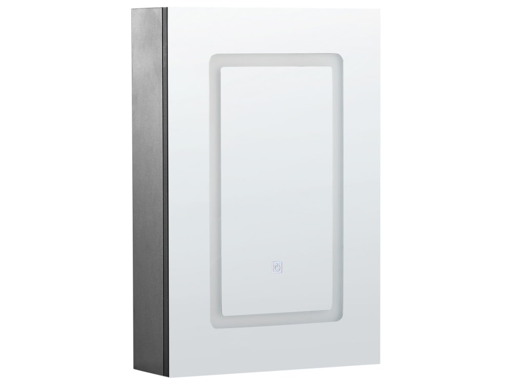 wohnli-moebel-suche-M25111140 Wohnli Möbelsuche - LED Bad-Spiegelschrank aus Holz 60cm