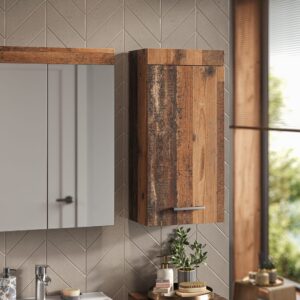 wohnli-moebel-suche-M25111144-1 Hängeschrank Oldstyle 37x77cm 37x77x25cm Spanplatte Braun Vicco Möbel Badezimmermöbel