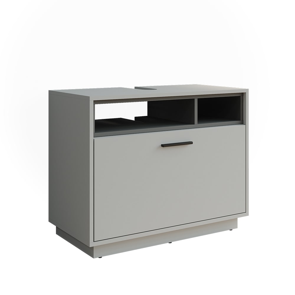 Wohnli Möbelsuche - Waschbeckenunterschrank mit Schublade Grau/Anthrazit 80x64cm