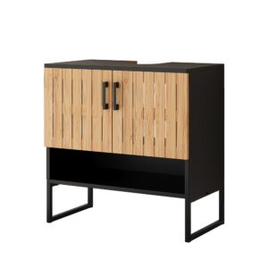 Wohnli Möbelsuche - Waschbeckenunterschrank  Bambus 60x65.5cm