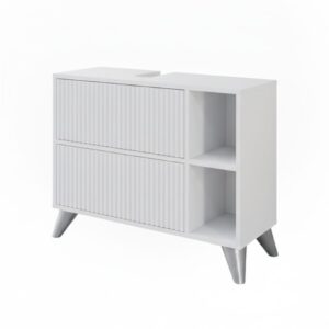 wohnli-moebel-suche-M25111359 Wohnli Möbelsuche - Waschbeckenunterschrank mit 2 Schubladen Weiß 80x62cm