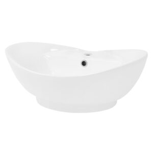Wohnli Möbelsuche - Waschbecken aus Keramik Weiß glänzend 59x20