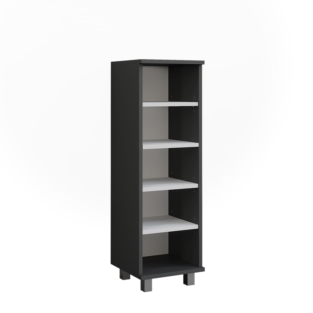 wohnli-moebel-suche-M25111705 Wohnli Möbelsuche - Midischrank mit 5 offenen Fächern Anthrazit 30