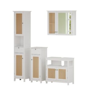 wohnli-moebel-suche-M25111782 Wohnli Möbelsuche - Badmöbel-Set 4-teilig Weiß 60x60cm