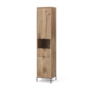 wohnli-moebel-suche-M25111895 Wohnli Möbelsuche - Badschrank mit Tür und Schublade Viking Oak 40x190cm