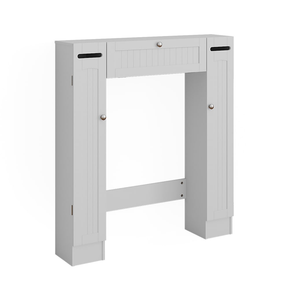 Wohnli Möbelsuche - Toilettenschrank mit 2 Toilettenpapierspendern Weiß 89x99cm