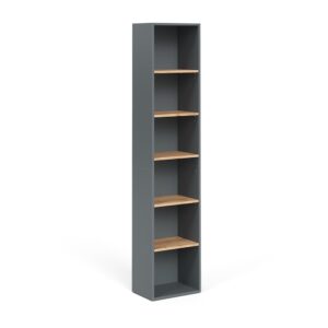 Wohnli Möbelsuche - Hochregal  Anthrazit/Goldkraft Eiche 40.2x188.6cm