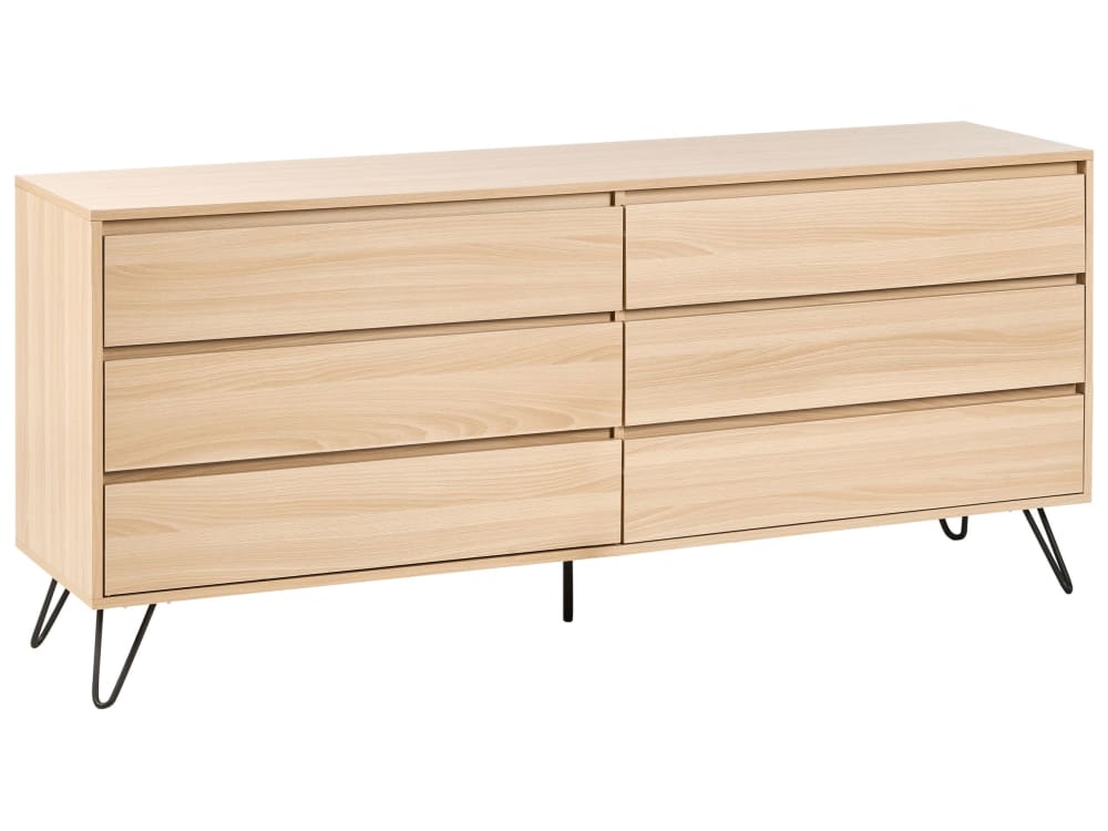 wohnli-moebel-suche-M25112817 Wohnli Möbelsuche - Kommode mit 6 Schubladen aus Holzwerkstoff 70cm