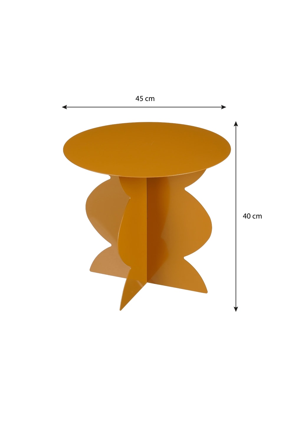 wohnli-moebel-suche-M25113683-1 Beistelltisch Rafi Braun Eisen H40xB45xL45cm 45x40x45cm Stahl Braun Mica Decorations Möbel Wohnzimmermöbel Couchtische