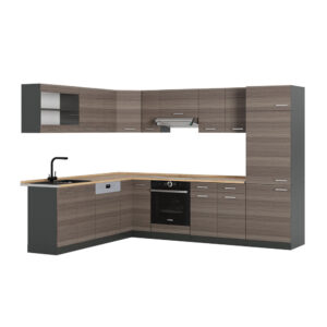 wohnli-moebel-suche-M25119174 Wohnli Möbelsuche - Eckküche ohne Arbeitsplatte Edelgrau/Anthrazit 227x207cm