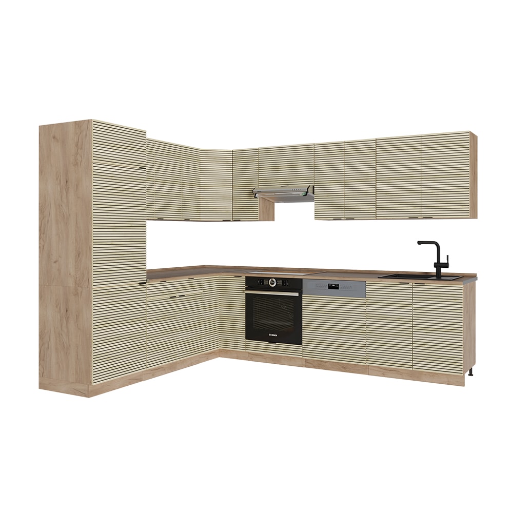 wohnli-moebel-suche-M25120615 Wohnli Möbelsuche - Eckküche AP Eiche Eiche Paneel 227x81