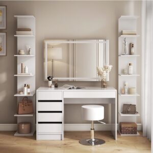 Wandregal 2er Set Weiß 28x190cm 28x190x30cm Spanplatte Weiß Vicco Möbel Wohnzimmermöbel Regale