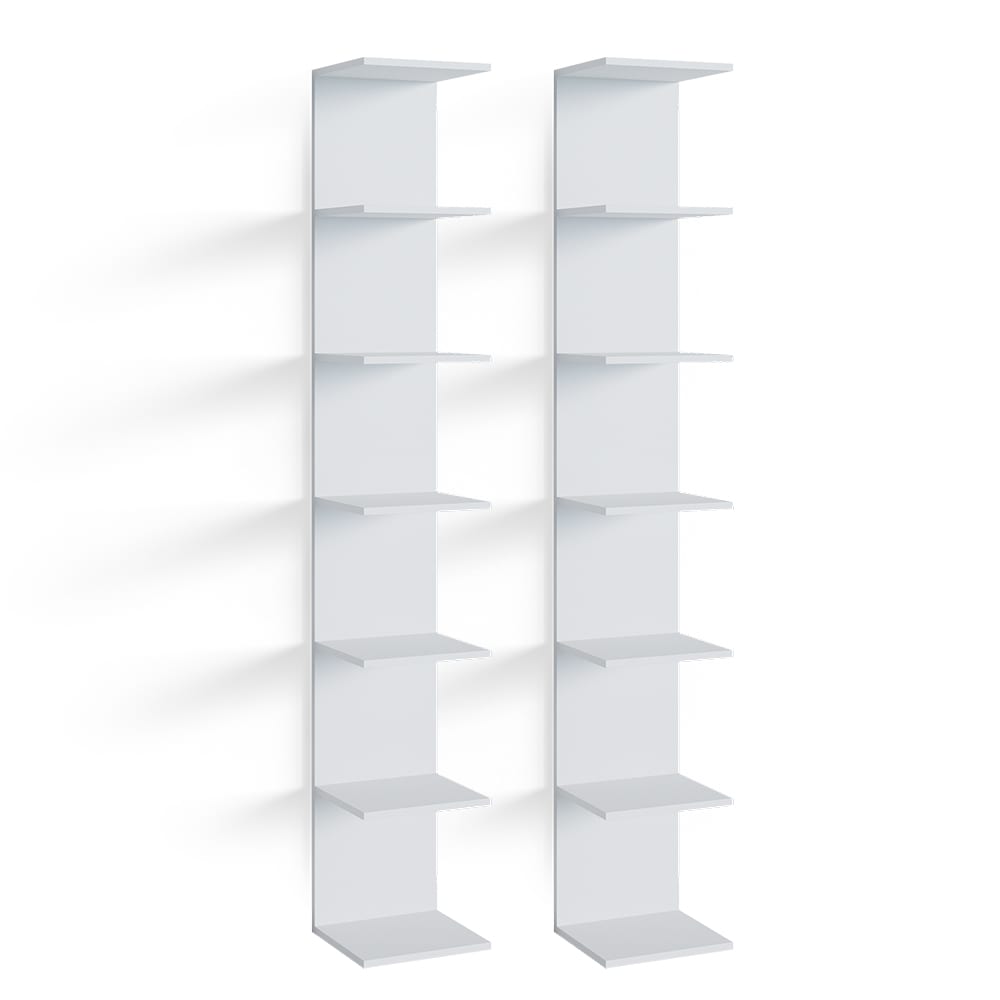 Wohnli Möbelsuche - Wandregal 2er Set Weiß 28x190cm