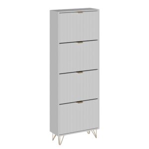 wohnli-moebel-suche-M25129662 Wohnli Möbelsuche - Schuhschrank 4 Fächer Weiß 60x166.7cm