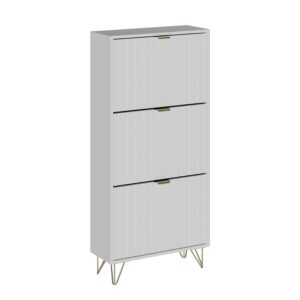 wohnli-moebel-suche-M25129679 Wohnli Möbelsuche - Schuhschrank 3 Fächer Weiß 60x128.5cm