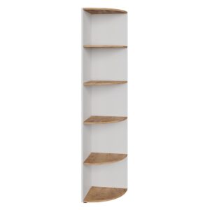 wohnli-moebel-suche-M25129963 Wohnli Möbelsuche - Eckregal Weiß/Goldkraft Eiche 40x180.6cm