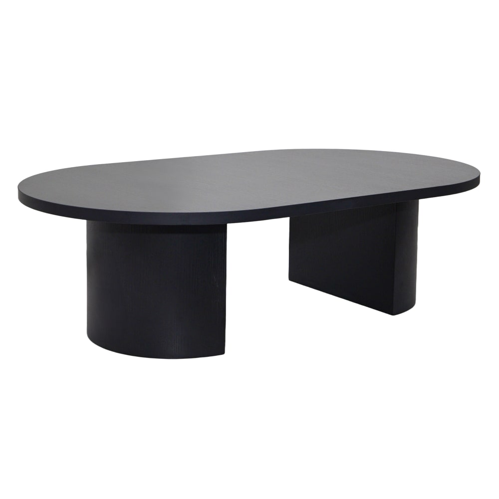 wohnli-moebel-suche-M25133397 Wohnli Möbelsuche - Moderner ovaler Couchtisch (120 cm) mit schwarzem Holzeffekt