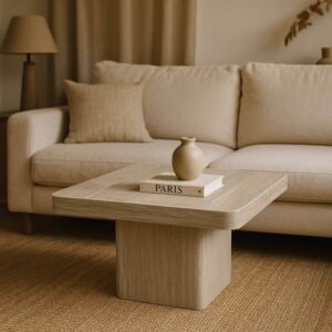 wohnli-moebel-suche-M25133421-1 80 cm quadratischer Couchtisch mit natürlicher Optik 80x45x80cm Holz Beige Oviala Möbel Wohnzimmermöbel Couchtische